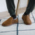 Wool lined slipper - Chestnut Sat | Slipper Collection